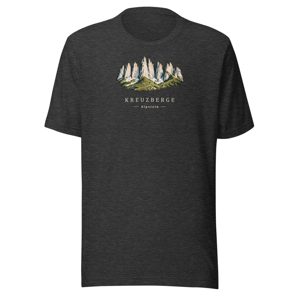 Kreuzberge Alpstein T-Shirt – Dunkelgrau meliert