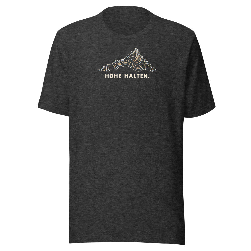 Höhe halten T-Shirt – Dunkelgrau meliert