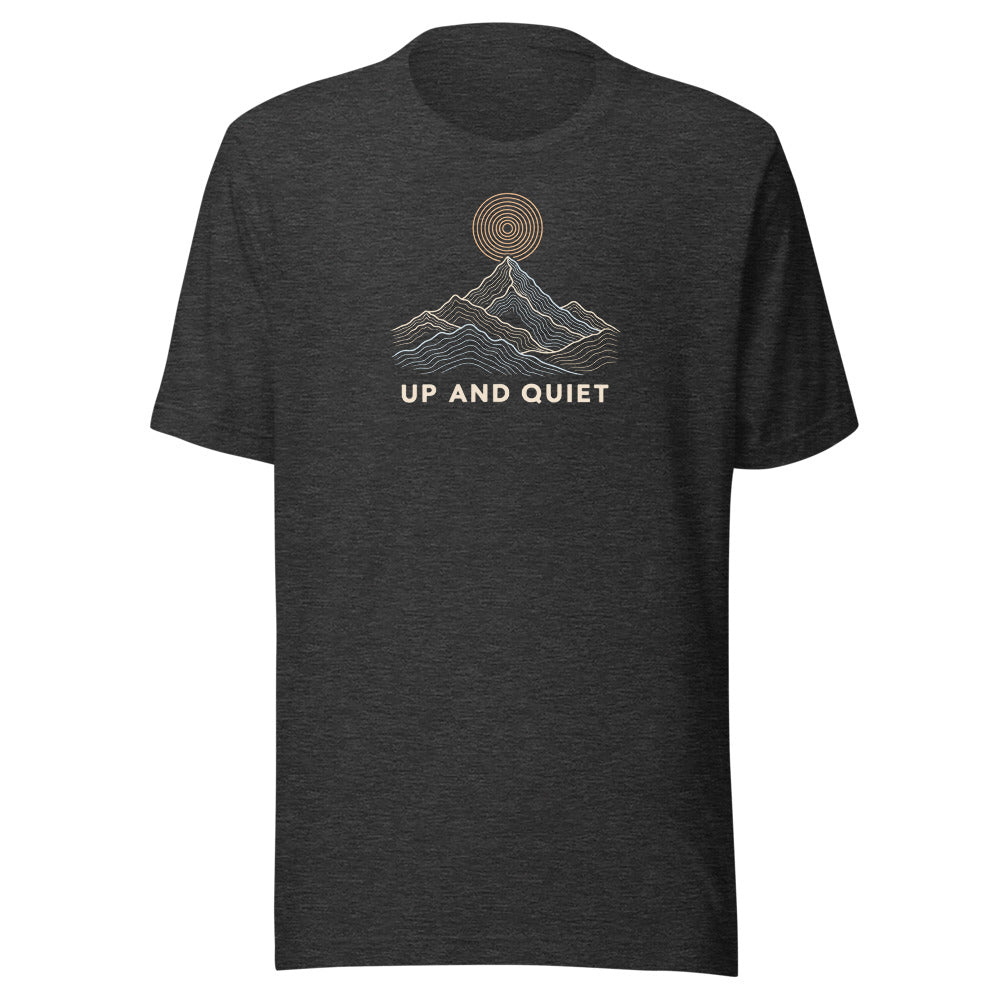 Up and Quiet T-Shirt – Dunkelgrau meliert