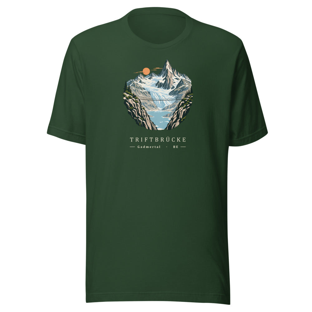 Trift Hängebrücke T-Shirt – Waldgrün