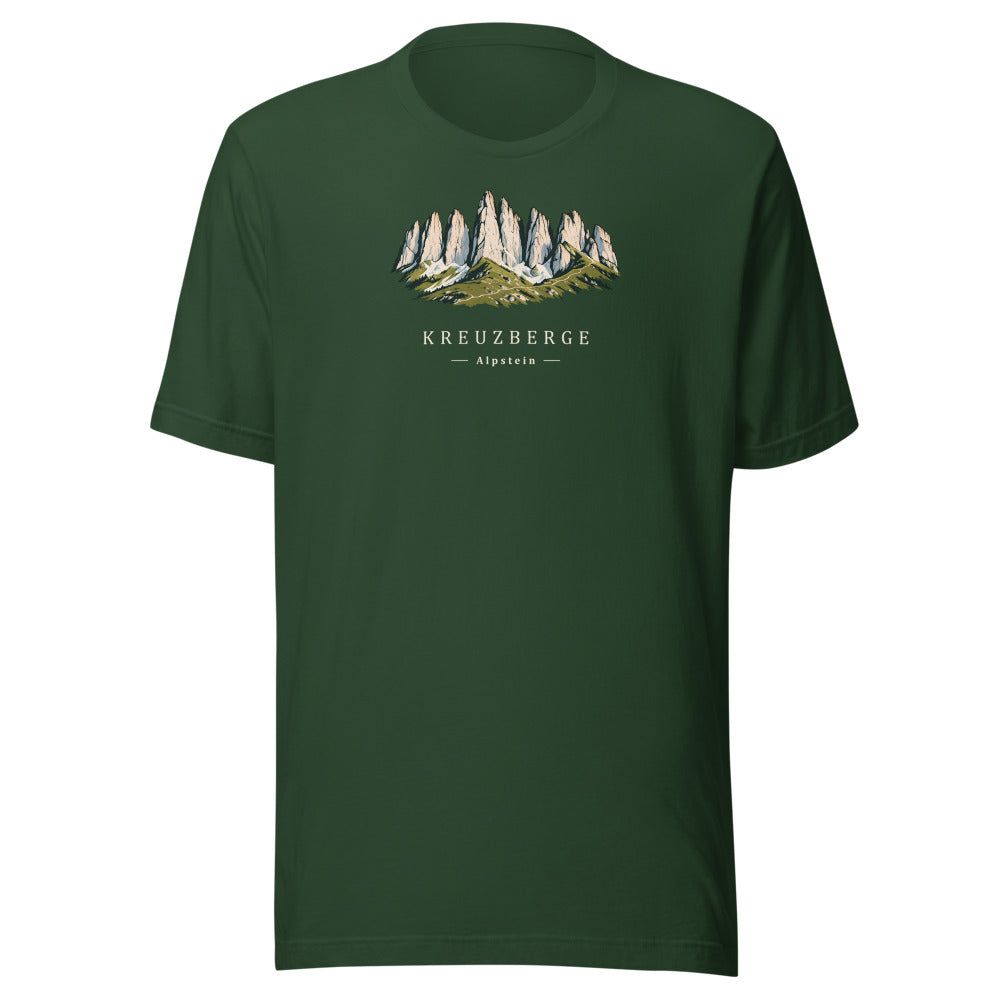 Kreuzberge Alpstein T-Shirt – Waldgrün