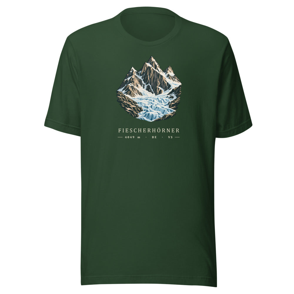 Fiescherhörner Eisbruch T-Shirt – Waldgrün