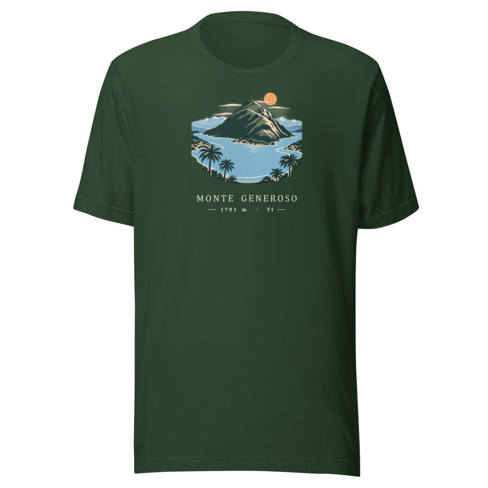 Monte Generoso Tessin T-Shirt – Waldgrün