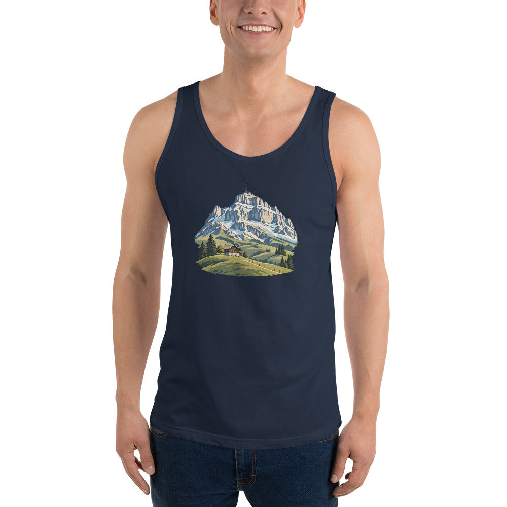 Säntis Appenzeller Hügel Tanktop – Marineblau