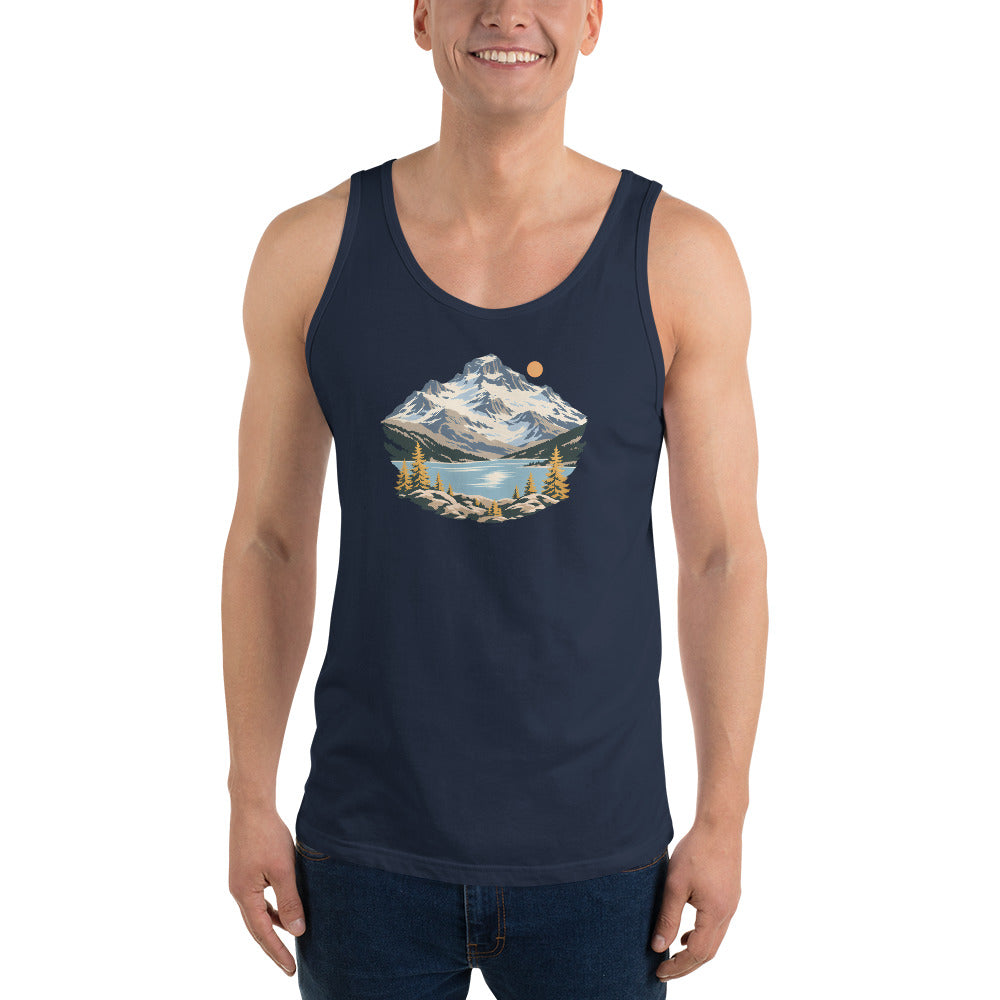 Piz Corvatsch Engadin Tanktop – Marineblau