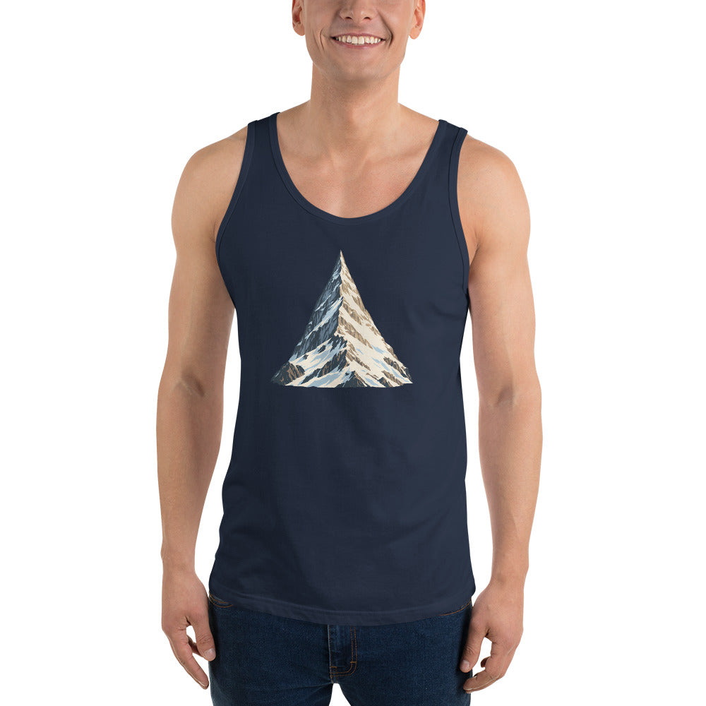Obergabelhorn Pyramide Tanktop – Marineblau