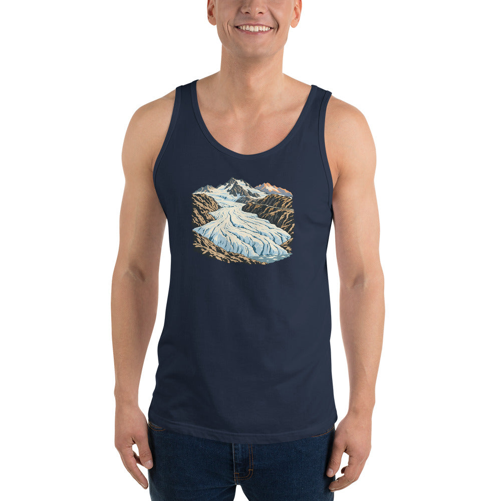Rhonegletscher Furka Tanktop – Marineblau
