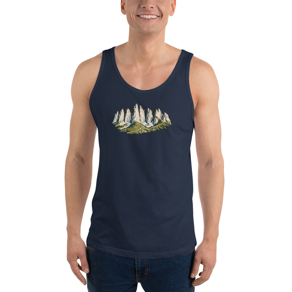Kreuzberge Alpstein Tanktop – Marineblau