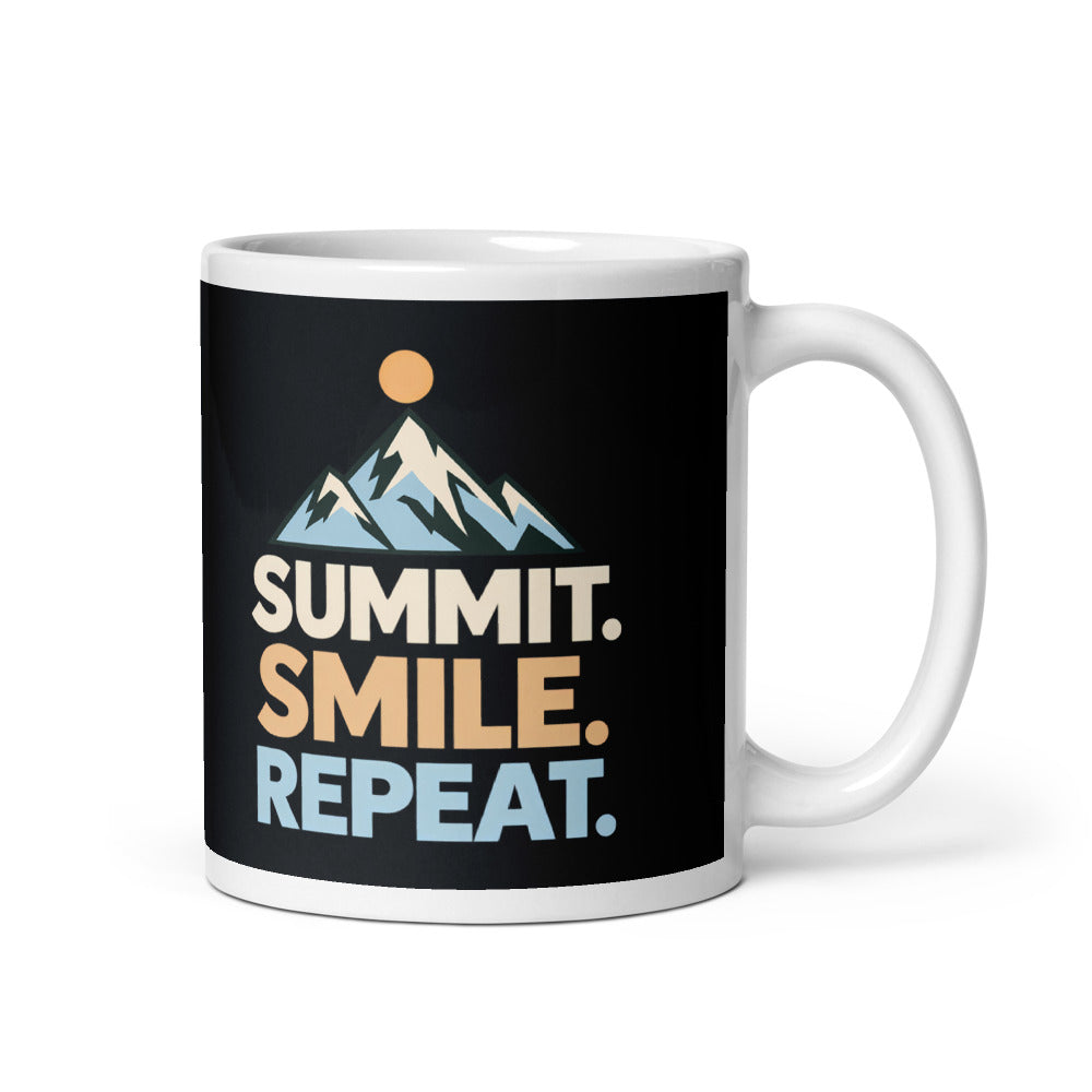Summit. Smile. Repeat. Tasse – 325 ml