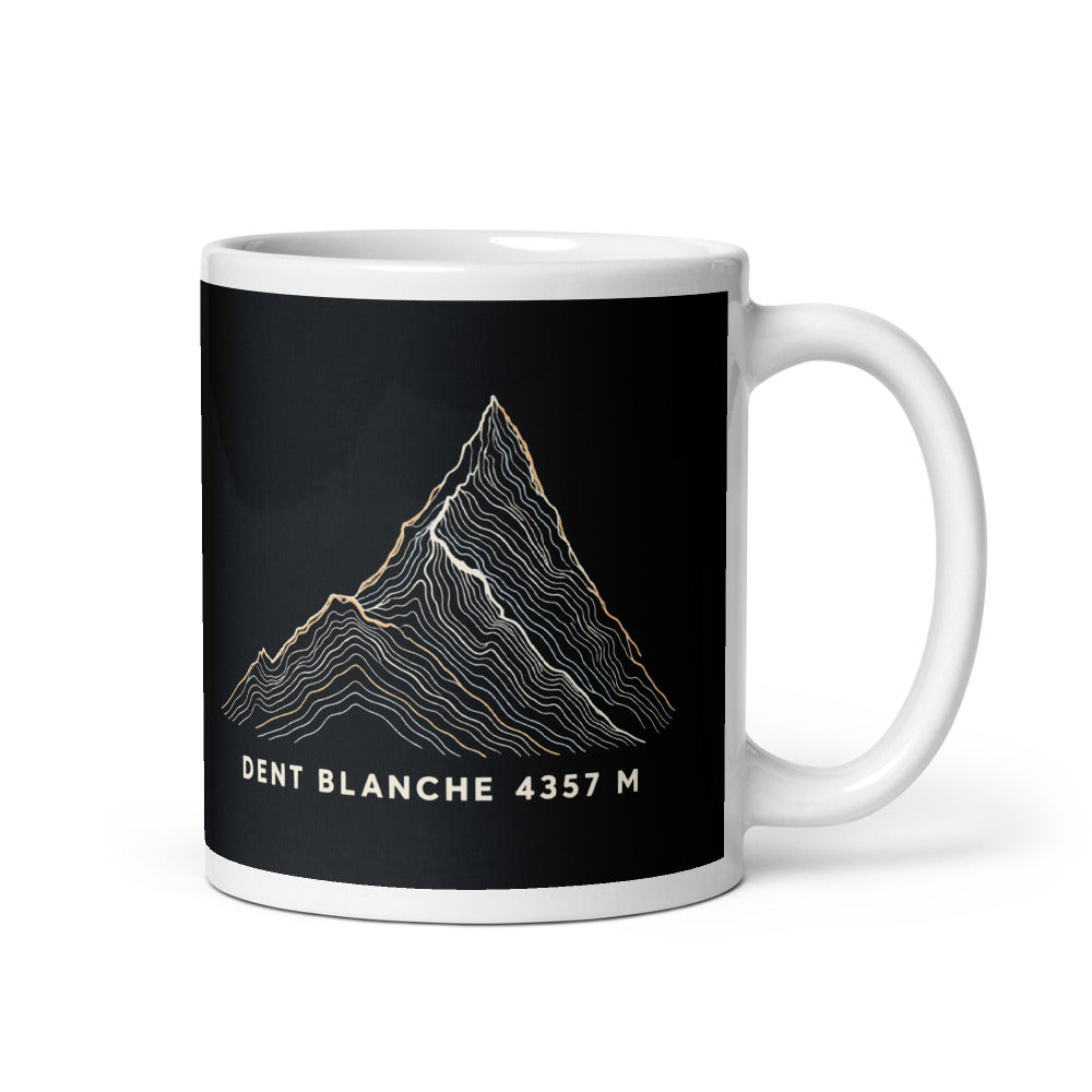 Dent Blanche Höhenlinien Tasse – 325 ml