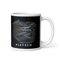 Aletschgletscher Höhenlinien Tasse – 325 ml