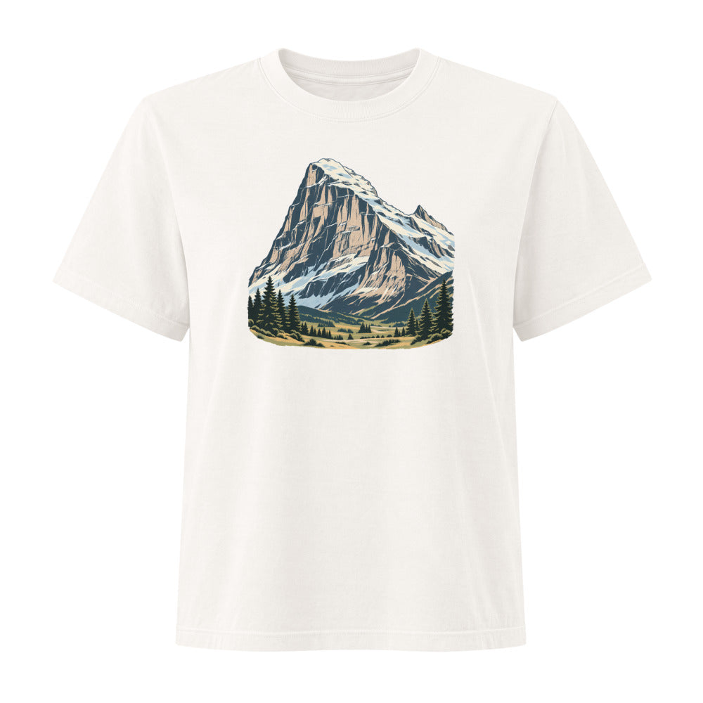 Eiger Grindelwald Damen Heavyweight-T-Shirt – Vintage-Weiss