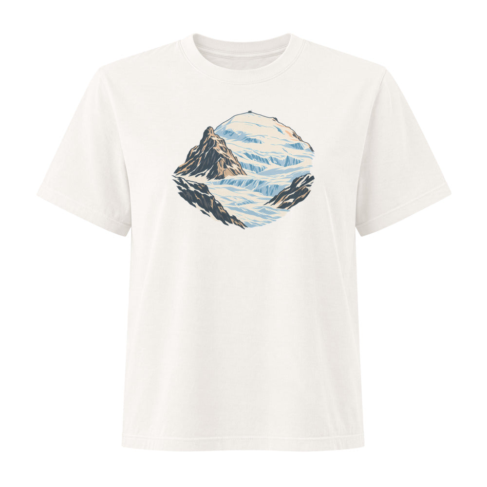 Klein Titlis Felsnase Damen Heavyweight-T-Shirt – Vintage-Weiss