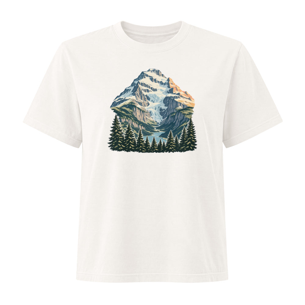 Doldenhorn Kandersteg Damen Heavyweight-T-Shirt – Vintage-Weiss