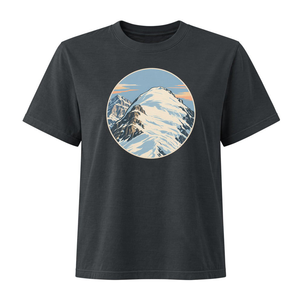 Mönch Nollen Damen Heavyweight-T-Shirt – Schwarz gewaschen