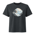 Klein Titlis Felsnase Damen Heavyweight-T-Shirt – Schwarz gewaschen