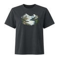 Piz Morteratsch Gletscherzunge Damen Heavyweight-T-Shirt – Schwarz gewaschen