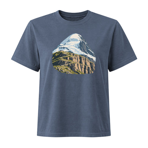Balmhorn Gemmi Damen Heavyweight-T-Shirt – Marineblau gewaschen