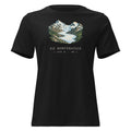 Piz Morteratsch Gletscherzunge Damen-T-Shirt – Schwarz