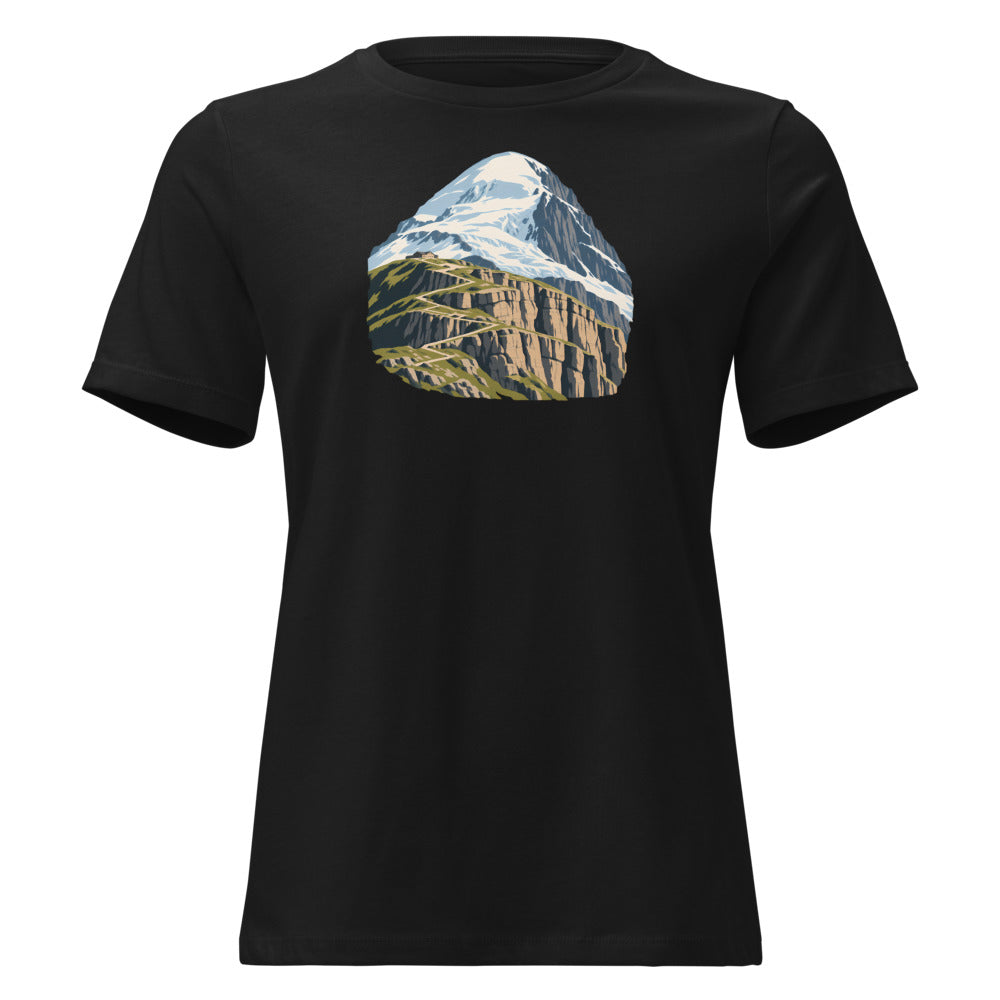 Balmhorn Gemmi Damen-T-Shirt – Schwarz