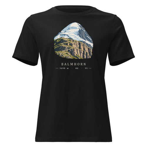 Balmhorn Gemmi Damen-T-Shirt – Schwarz