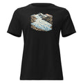 Rhonegletscher Furka Damen-T-Shirt – Schwarz
