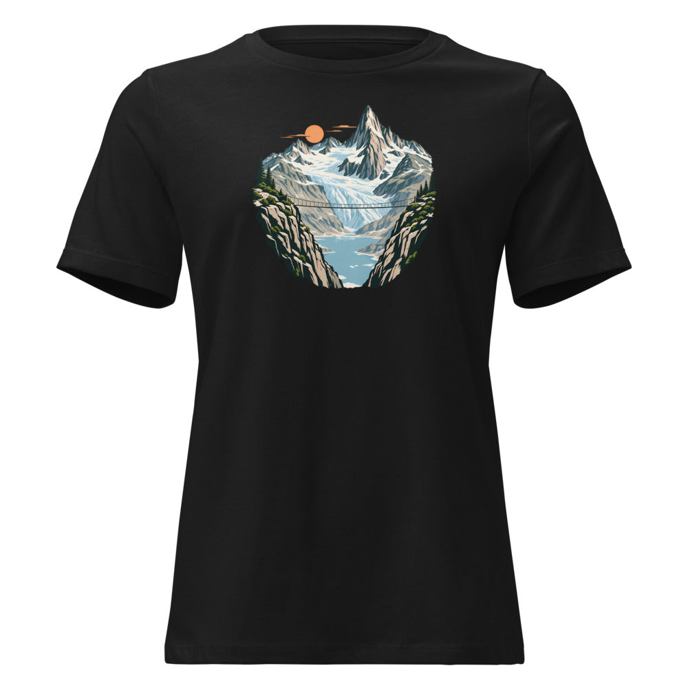 Trift Hängebrücke Damen-T-Shirt – Schwarz