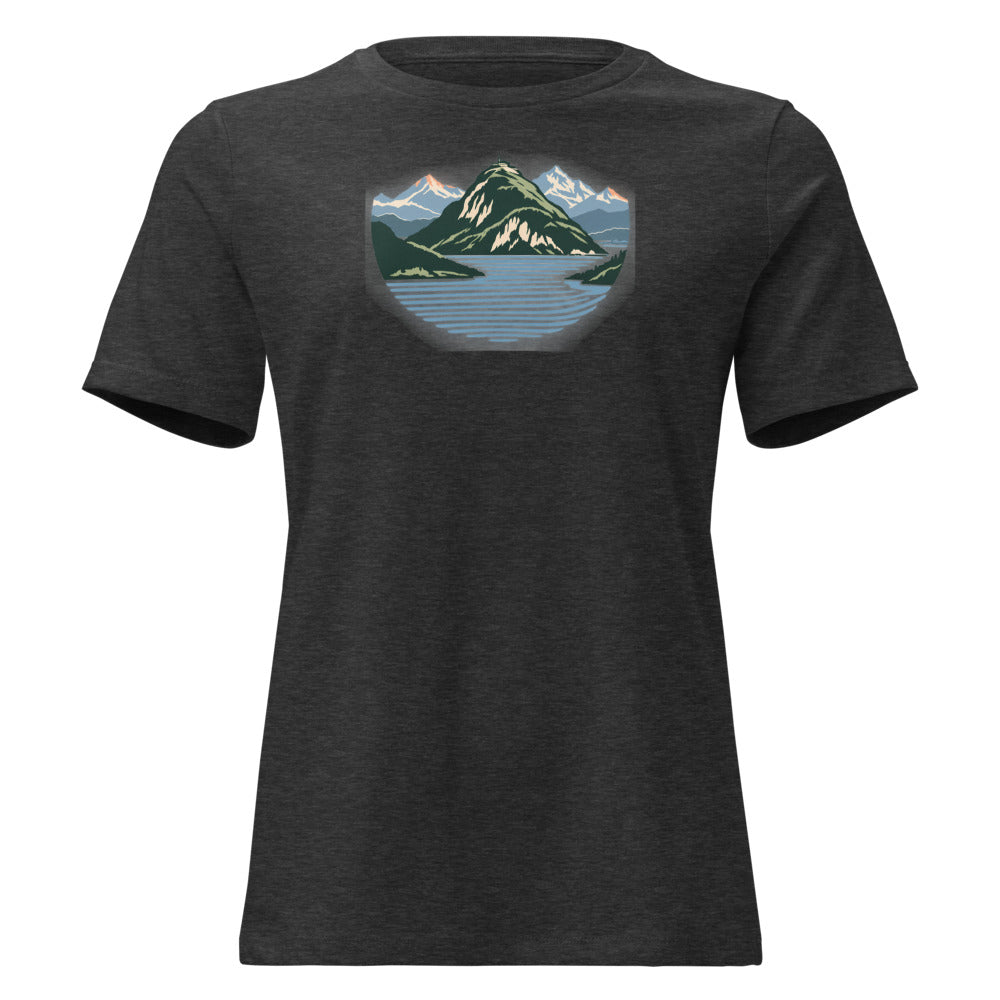 Stanserhorn Vierwaldstättersee Damen-T-Shirt – Dunkelgrau meliert