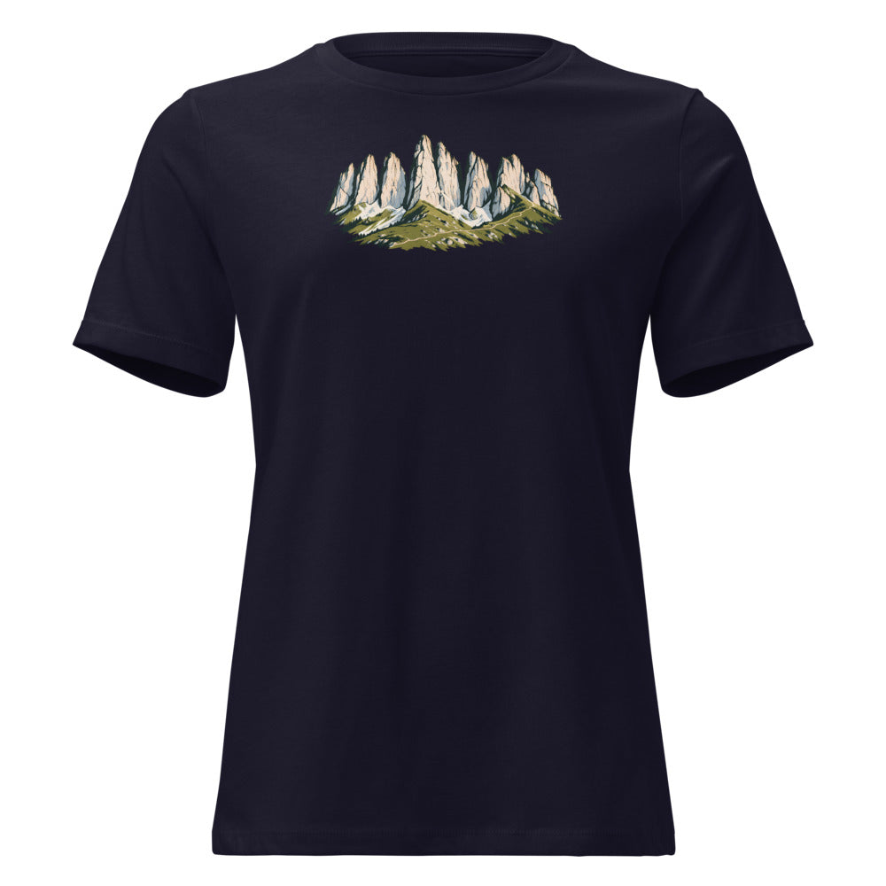 Kreuzberge Alpstein Damen-T-Shirt – Marineblau