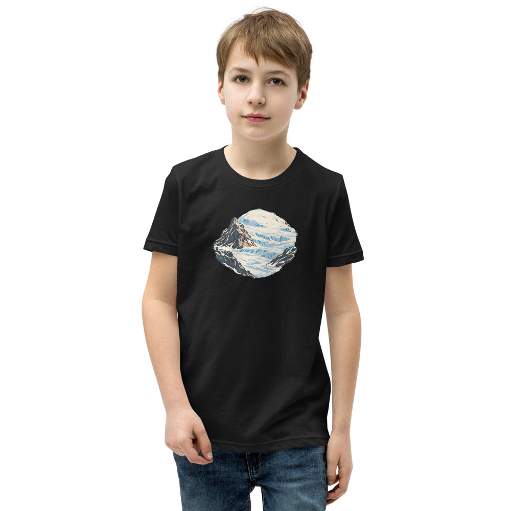 Klein Titlis Felsnase Kinder-T-Shirt – Schwarz